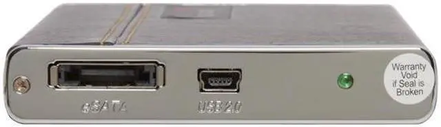 Alt view image 3 of 7 - acomdata Executive 320GB USB 2.0 / eSATA 2.5" External Hard Drive PD320USE-BL