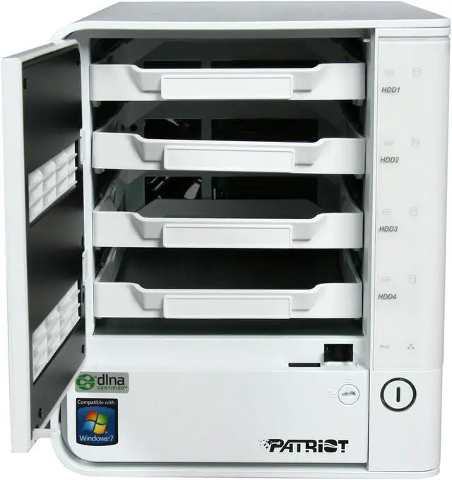 Alt view image 2 of 5 - Patriot PCNASJV35S4 Diskless System Javelin S4 4-Bay Media Server