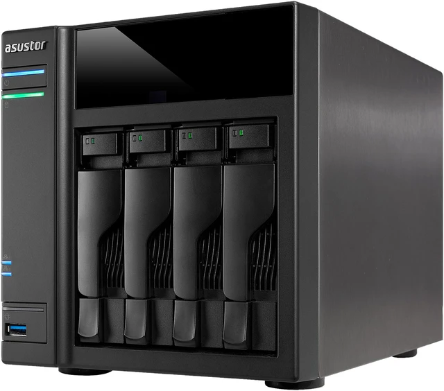 Open Box: Asustor AS6104T, 4-Bay NAS (Diskless), Intel Celeron 1.6 GHz ...