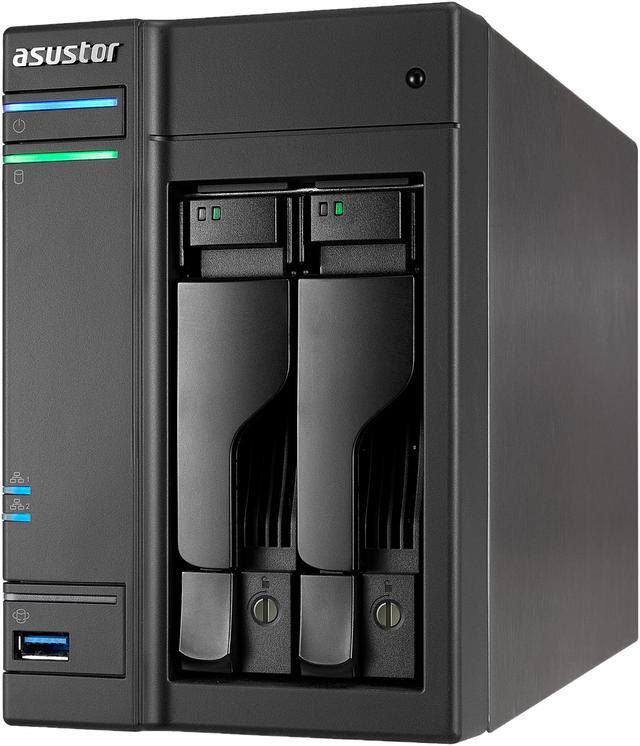 Alt view image 5 of 7 - Asustor AS6202T, 2-Bay NAS (Diskless), Intel Celeron 1.6 GHz Quad-Core, 4GB RAM