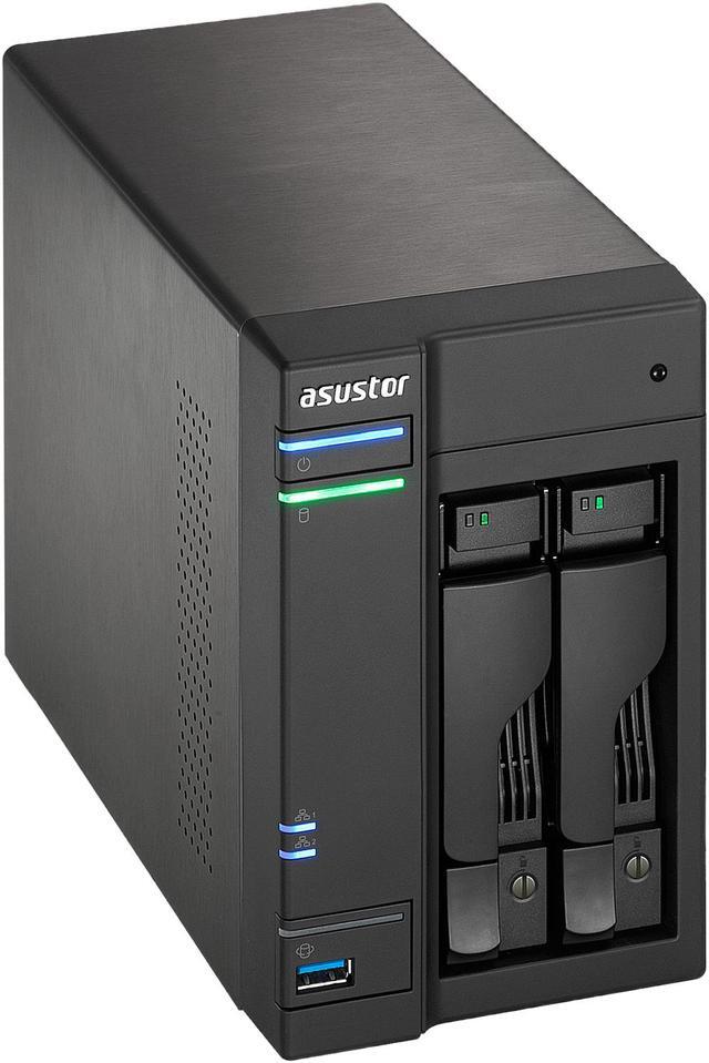 Alt view image 2 of 7 - Asustor AS6202T, 2-Bay NAS (Diskless), Intel Celeron 1.6 GHz Quad-Core, 4GB RAM