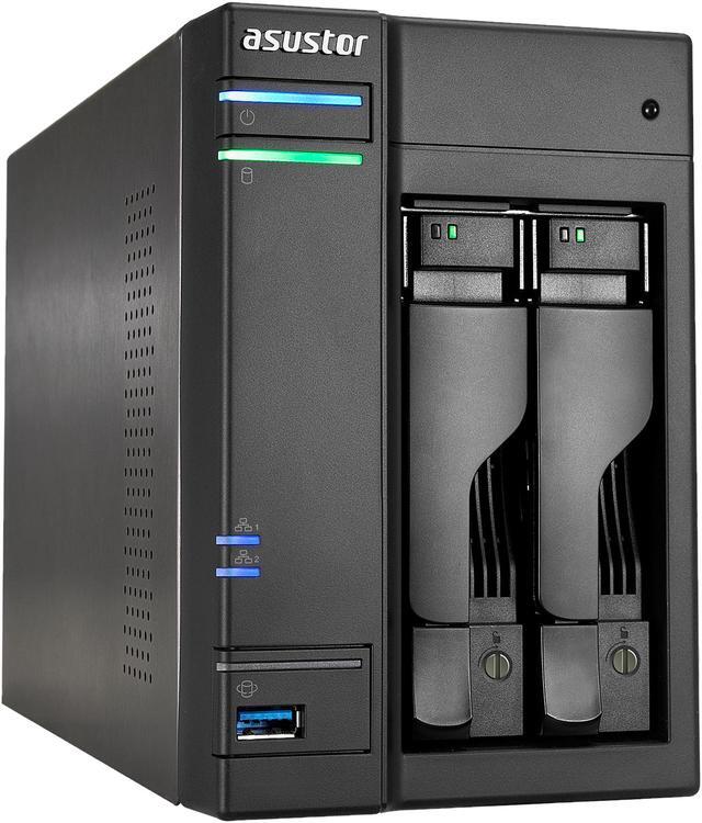 Alt view image 3 of 7 - Asustor AS6202T, 2-Bay NAS (Diskless), Intel Celeron 1.6 GHz Quad-Core, 4GB RAM