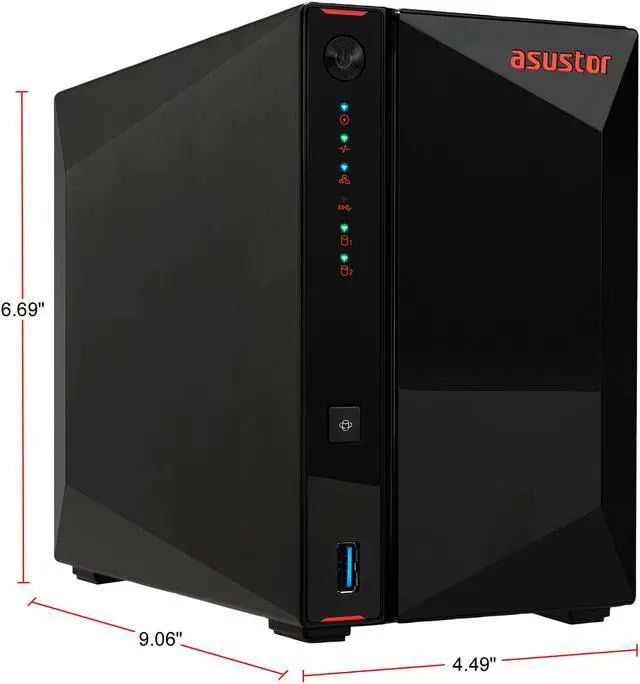 Alt view image 2 of 4 - Asustor AS5202T 2 Bay Nimbustor 2 Desktop NAS (Diskless)