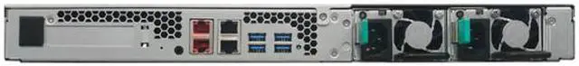 Alt view image 6 of 6 - Asustor AS6504RD 4 Bay Lockerstor 4RD 1U Rackmount NAS w/ Redundant Power Supply (Diskless)
