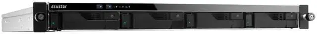 Alt view image 3 of 6 - Asustor AS6504RD 4 Bay Lockerstor 4RD 1U Rackmount NAS w/ Redundant Power Supply (Diskless)
