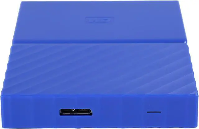 Alt view image 3 of 6 - WD 1TB My Passport Portable Hard Drive USB 3.0 Model WDBYNN0010BBL-WESN Blue