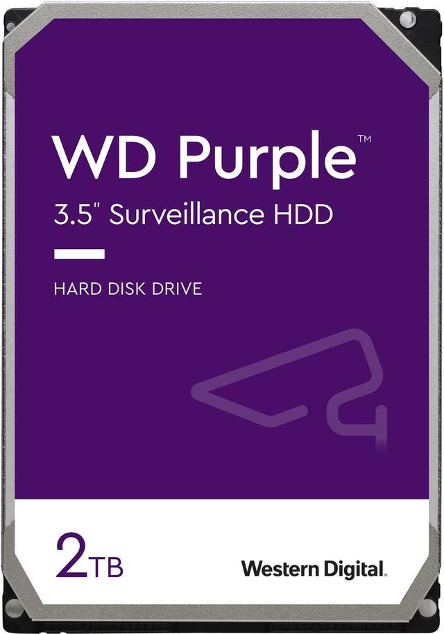 WD Purple 2TB Surveillance Hard Disk Drive - 5400 RPM Class SATA