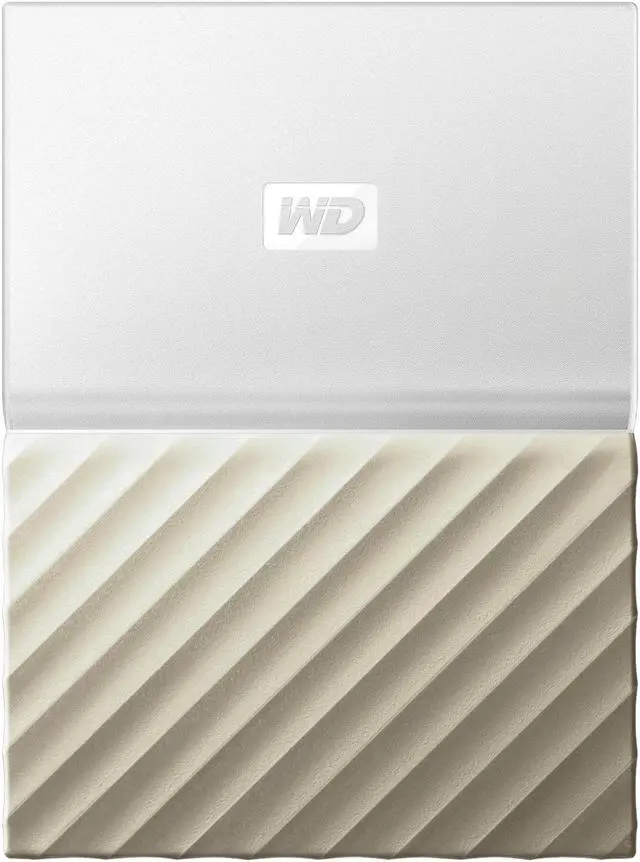 Alt view image 2 of 7 - WD 4TB My Passport Ultra Portable Storage with Metal Finish USB 3.0 Model WDBFKT0040BGD-WESN White - Gold