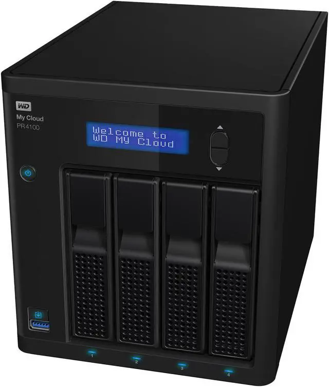 Alt view image 4 of 5 - WD 40TB My Cloud PR4100 Pro Series Media Server w/ Transcoding for Mac/PC & iOS/Android, NAS (WDBNFA0400KBK-NESN)