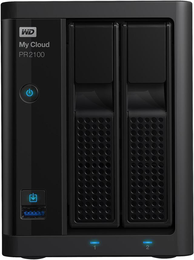 WD 20TB My Cloud PR2100 Pro Series w/ Transcoding, NAS - Quad-core  Processor & 4GB RAM (WDBBCL0200JBK-NESN)