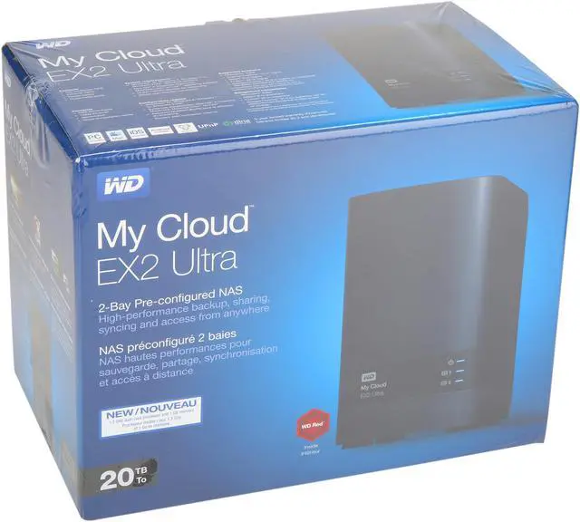 Alt view image 6 of 6 - WD 20TB My Cloud EX2 Ultra Network Attached Storage - WDBVBZ0200JCH-NESN