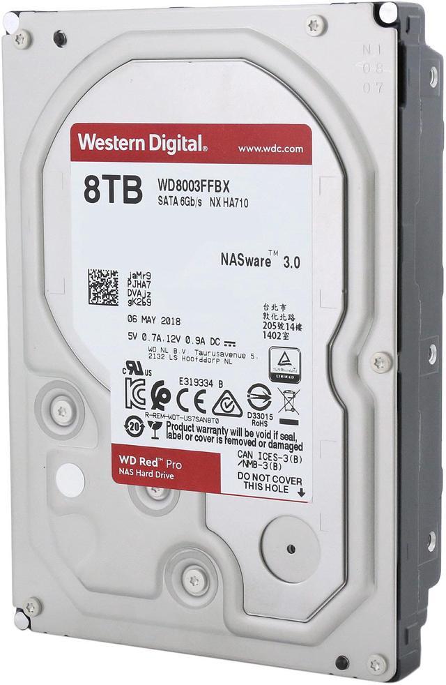 WD HDD 3.5 8TB Red Pro NAS用 WD8003FFBX-