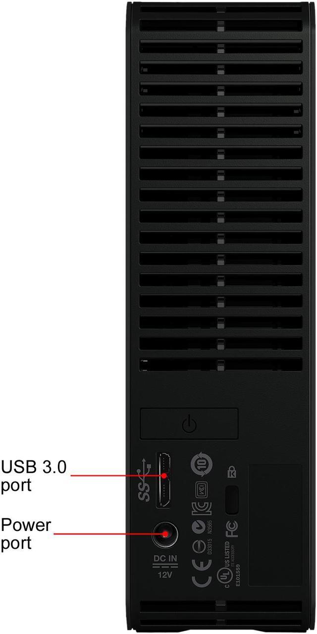 Alt view image 7 of 8 - WD Elements 8TB USB 3.0 Desktop External Hard Drive WDBWLG0080HBK-NESN Black