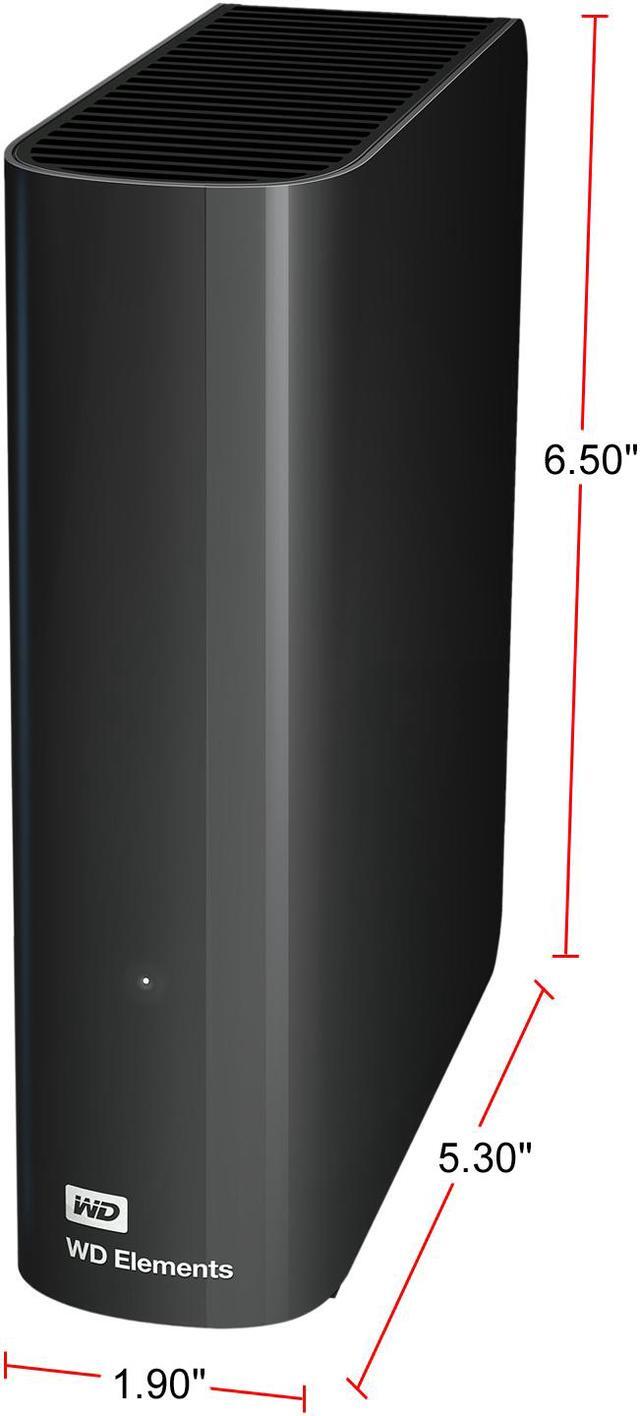 Alt view image 5 of 8 - WD Elements 8TB USB 3.0 Desktop External Hard Drive WDBWLG0080HBK-NESN Black