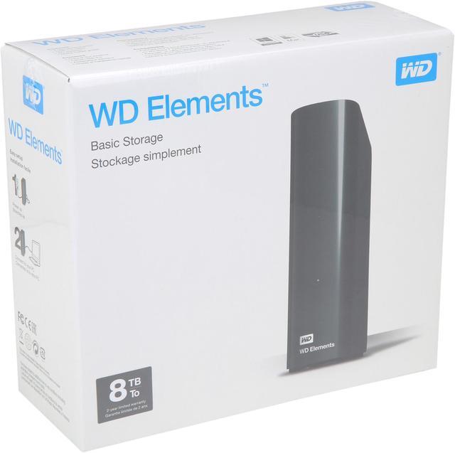 Alt view image 8 of 8 - WD Elements 8TB USB 3.0 Desktop External Hard Drive WDBWLG0080HBK-NESN Black