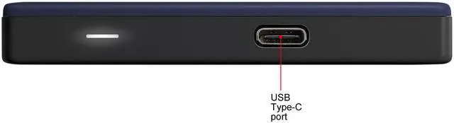 Alt view image 5 of 8 - WD 2TB Blue My Passport Ultra Portable Storage External Hard Drive USB-C for PC/Windows (WDBC3C0020BBL-WESN)