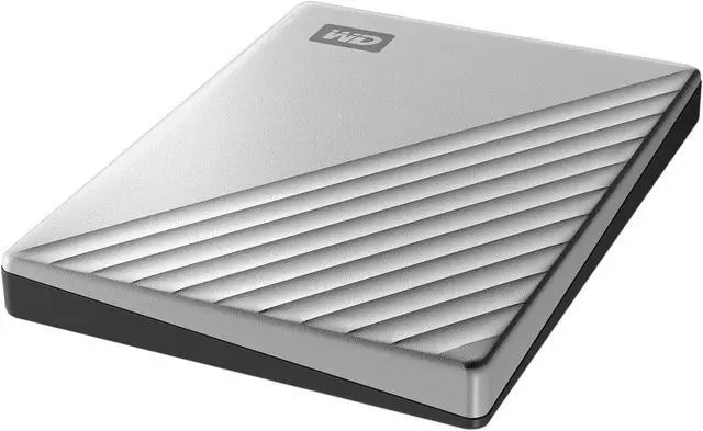 Alt view image 5 of 7 - WD 2TB Silver My Passport Ultra Portable Storage External Hard Drive USB-C for Mac (WDBKYJ0020BSL-WESN)