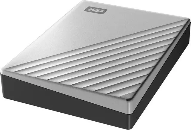 Alt view image 7 of 8 - WD 4TB Silver My Passport Ultra Portable Storage External Hard Drive USB-C for PC/Windows (WDBFTM0040BSL-WESN)