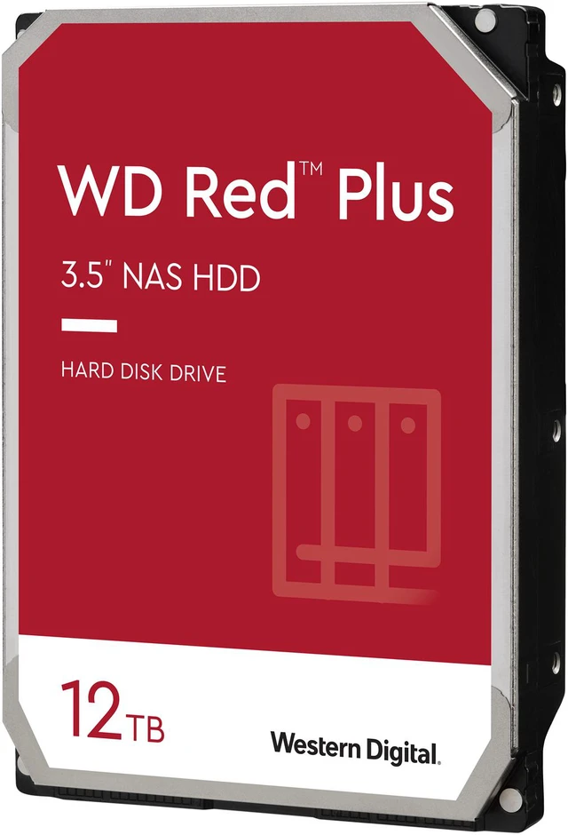 Alt view image 2 of 10 - WD Red Plus 12TB NAS Hard Disk Drive - 5400 RPM Class SATA 6Gb/s, CMR, 256MB Cache, 3.5 Inch - WD120EFAX