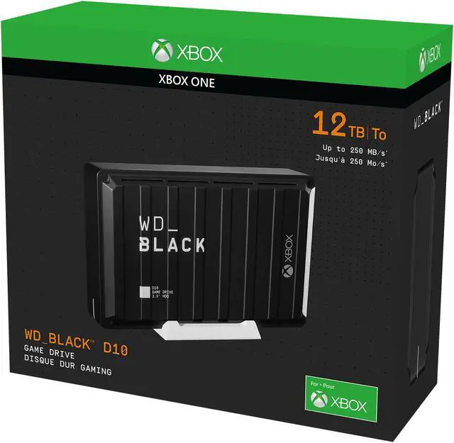 Alt view image 12 of 12 - WD Black 12TB D10 Game Drive Desktop External Hard Drive for Xbox USB 3.2 (WDBA5E0120HBK-NESN)