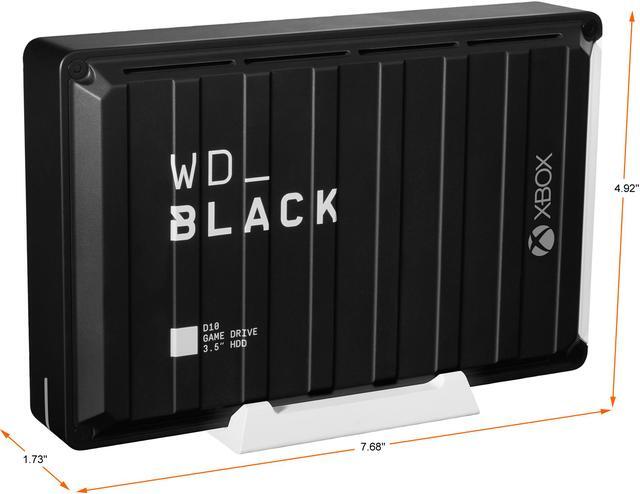 Alt view image 4 of 12 - WD Black 12TB D10 Game Drive Desktop External Hard Drive for Xbox USB 3.2 (WDBA5E0120HBK-NESN)