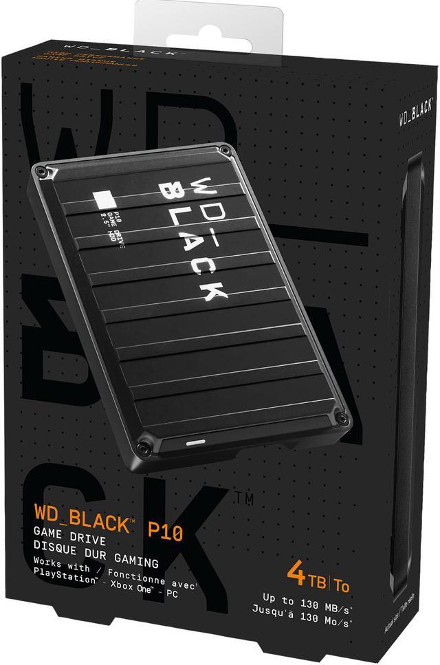 Alt view image 7 of 7 - WD Black 4TB P10 Game Drive Portable External Hard Drive for PS5/PS4/Xbox One/PC/Mac USB 3.2 (WDBA3A0040BBK-WESN)