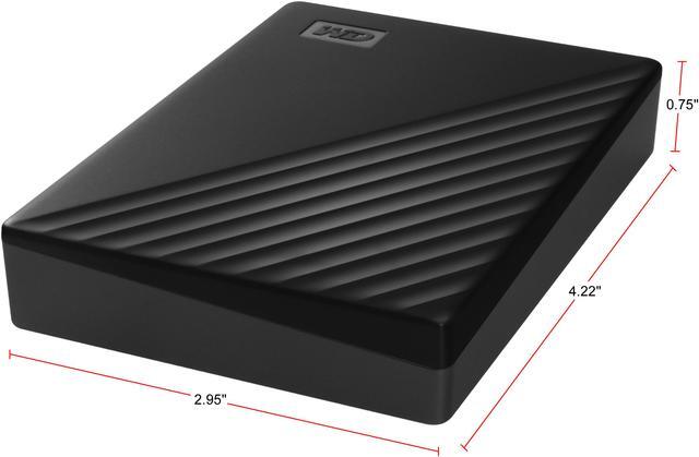 Alt view image 5 of 7 - WD 4TB My Passport Portable Storage External Hard Drive USB 3.2 for PC/MAC Black (WDBPKJ0040BBK-WESN)