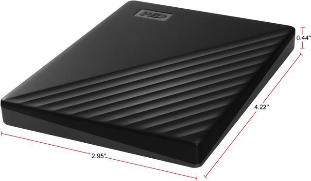 Alt view image 6 of 8 - WD 2TB My Passport Portable Storage External Hard Drive USB 3.2 for PC/MAC Black (WDBYVG0020BBK-WESN)