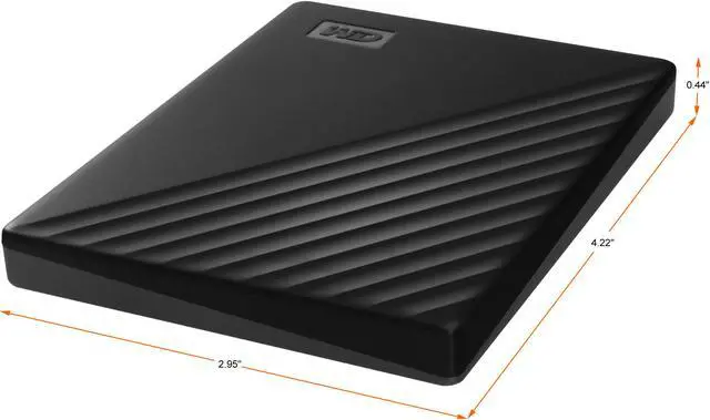 Alt view image 5 of 7 - WD 1TB My Passport Portable Storage External Hard Drive USB 3.2 for PC/MAC Black (WDBYVG0010BBK-WESN)