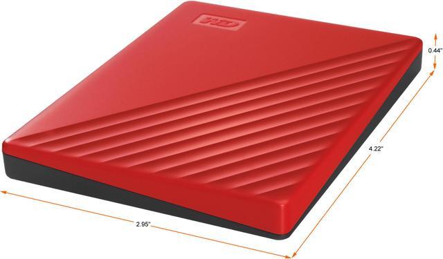 Alt view image 5 of 7 - WD 2TB My Passport Portable Storage External Hard Drive USB 3.2 for PC/MAC Red (WDBYVG0020BRD-WESN)