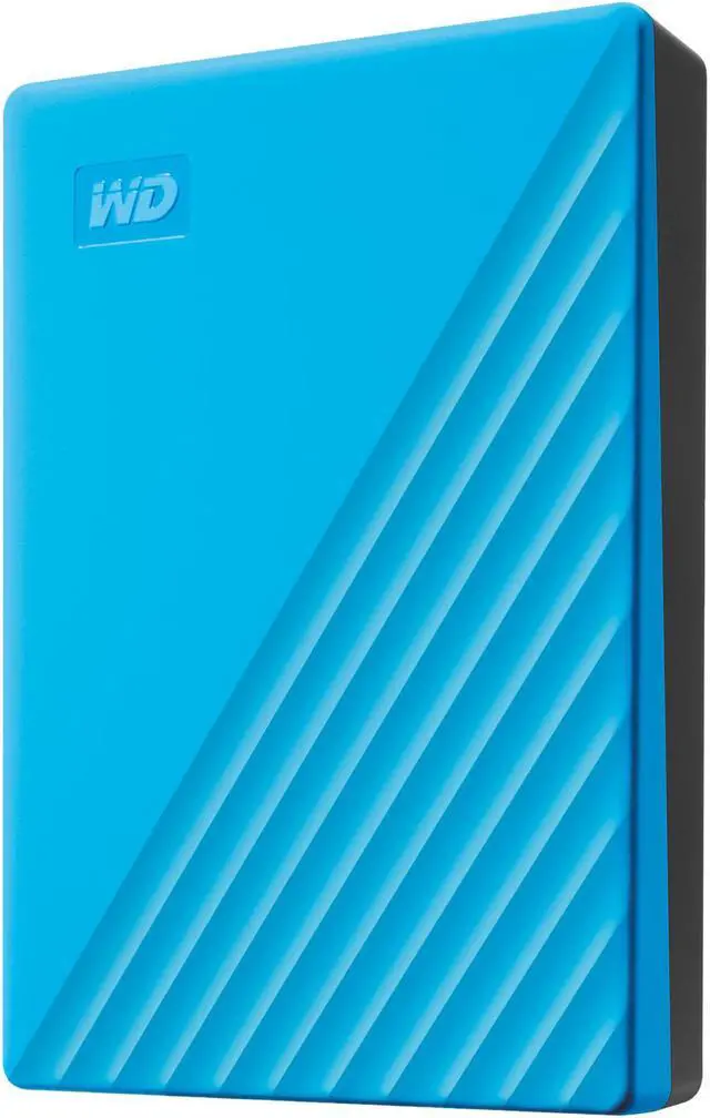 Alt view image 2 of 7 - WD 4TB My Passport Portable Storage External Hard Drive USB 3.2 for PC/MAC Blue (WDBPKJ0040BBL-WESN)