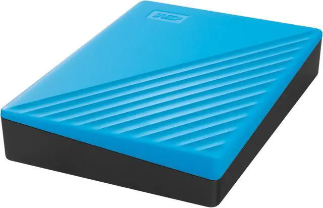 Alt view image 4 of 7 - WD 4TB My Passport Portable Storage External Hard Drive USB 3.2 for PC/MAC Blue (WDBPKJ0040BBL-WESN)