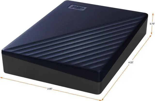 Alt view image 5 of 7 - WD 5TB My Passport for Mac Portable External Hard Drive Storage USB-C/USB-A 3.2 - Midnight Blue (WDBA2F0050BBL-WESN)