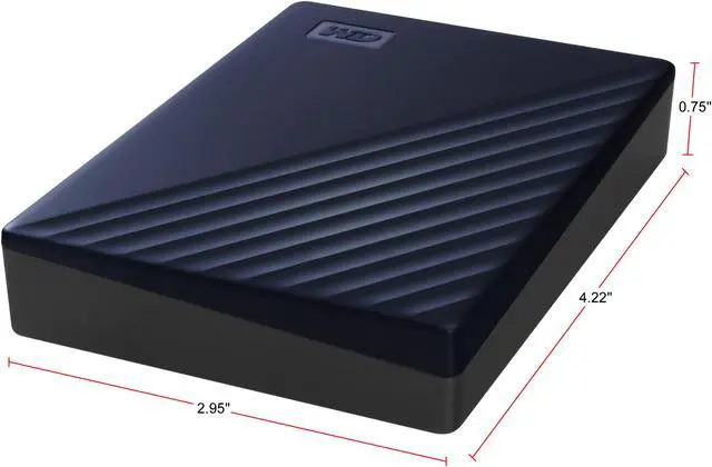 Alt view image 5 of 7 - WD 4TB My Passport for Mac Portable External Hard Drive Storage USB-C/USB-A 3.2 - Midnight Blue (WDBA2F0040BBL-WESN)