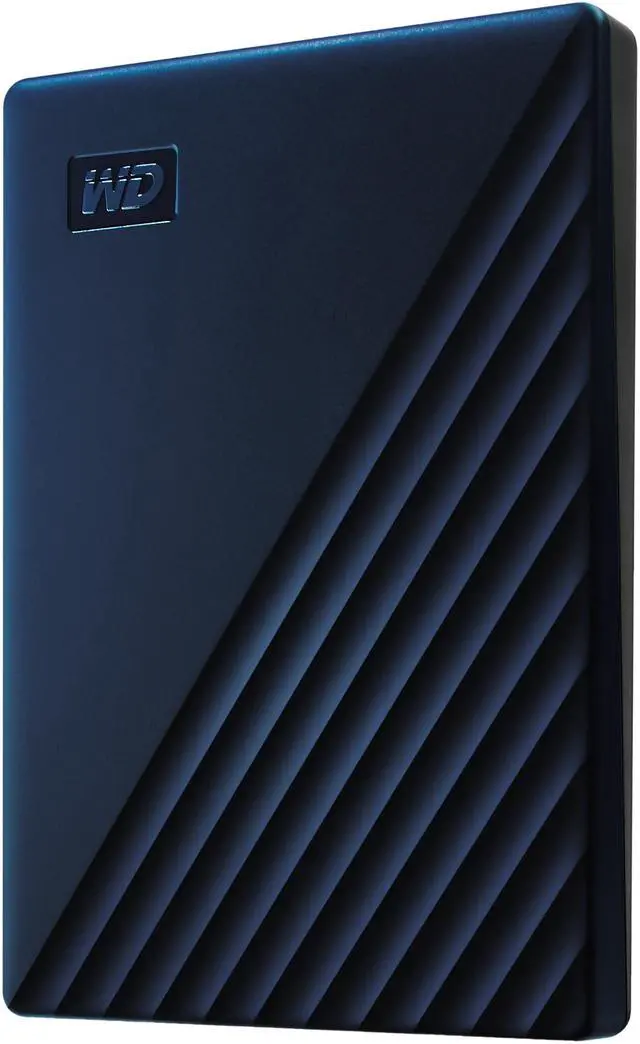 Alt view image 2 of 6 - WD 2TB My Passport for Mac Portable External Hard Drive Storage USB-C/USB-A 3.2 - Midnight Blue (WDBA2D0020BBL-WESN)