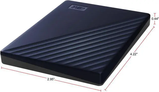 Alt view image 4 of 6 - WD 2TB My Passport for Mac Portable External Hard Drive Storage USB-C/USB-A 3.2 - Midnight Blue (WDBA2D0020BBL-WESN)