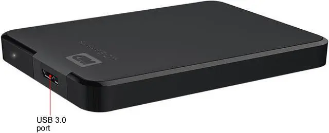 Alt view image 4 of 12 - WD 5TB Elements Portable Storage USB 3.0 Model WDBU6Y0050BBK-WESN Black