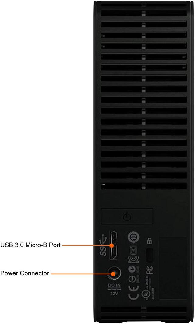 Alt view image 6 of 7 - WD Elements 14TB USB 3.0 Desktop External Hard Drive WDBWLG0140HBK-NESN Black