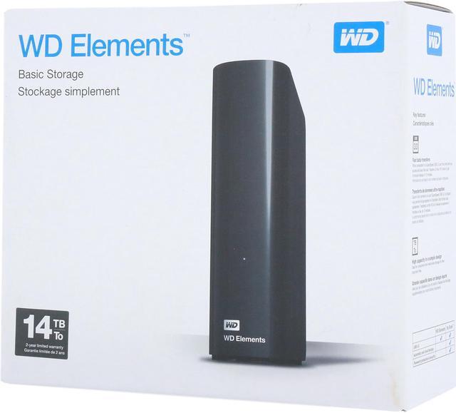 Alt view image 7 of 7 - WD Elements 14TB USB 3.0 Desktop External Hard Drive WDBWLG0140HBK-NESN Black