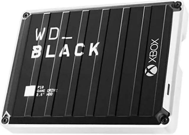 Alt view image 4 of 6 - WD 4TB BLACK P10 Game Drive for Xbox USB 3.2 Gen 1, Micro-B Model WDBA5G0040BBK-WESN Black with White Trim