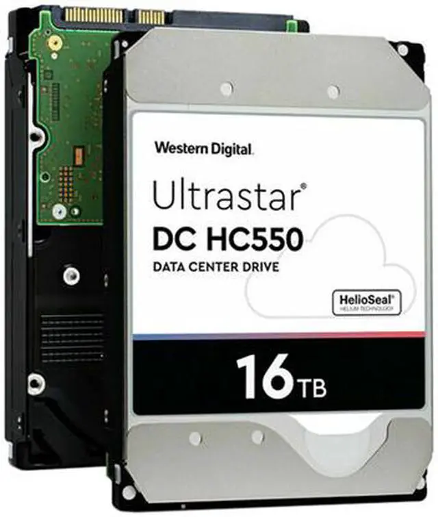 Alt view image 5 of 5 - WD Ultrastar DC HC550 16TB Hard Drive 3.5" Internal 512MB SATA 7200 RPM 512E SE NP3 DC HC550 0F38462 (WUH721816ALE6L4)