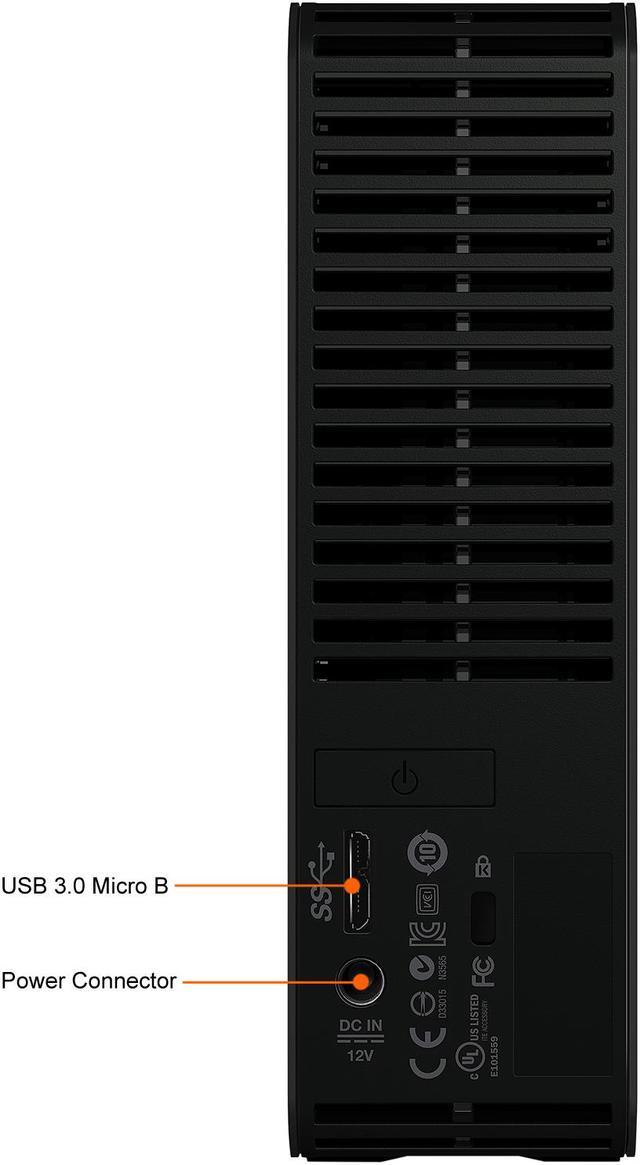 Alt view image 6 of 7 - WD Elements 20TB USB 3.0 Desktop External Hard Drive WDBWLG0200HBK-NESN Black