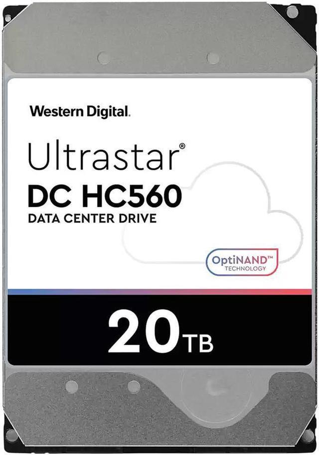 Alt view image 2 of 3 - WD Ultrastar DC HC560 0F38785 20TB Hard Drive 512MB Cache 7200 RPM SATA 6.0Gb/s 512E SE NP3 3.5" Internal HDD (WUH722020BLE6L4) - OEM