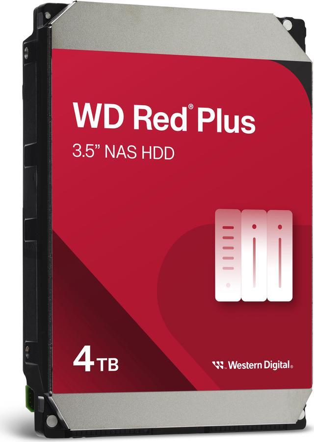 Alt view image 2 of 7 - WD Red Plus 4TB NAS Hard Disk Drive - 5400 RPM Class SATA 6Gb/s, CMR, 256MB Cache, 3.5 Inch - WD40EFPX