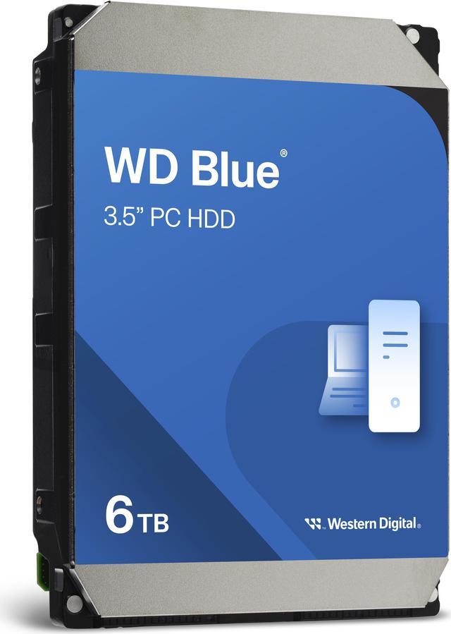 WD Blue 6TB Desktop Hard Disk Drive - 5400 RPM SATA 6Gb/s 256MB Cache 3.5  Inch - WD60EZAX