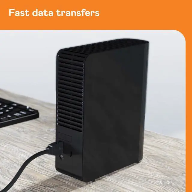 Alt view image 2 of 4 - WD Elements 22TB USB 3.0 Desktop External Hard Drive WDBWLG0220HBK-NESN Black