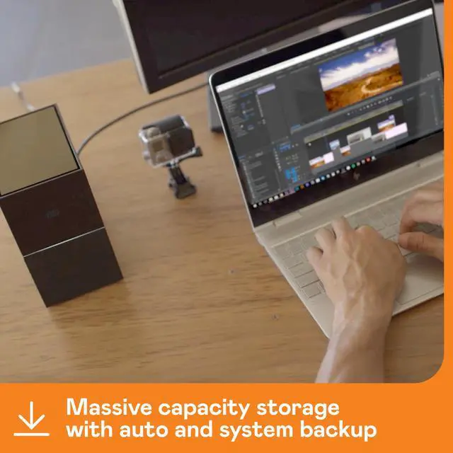 Alt view image 5 of 5 - WD 44TB My Book Duo Desktop RAID External Hard Drive 256-Bit AES Encryption - USB 3.2 Gen1 (WDBFBE0440JBK-NESN)