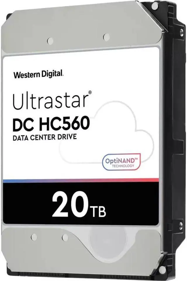 Alt view image 3 of 3 - Western Digital Ultrastar DC HC560 WUH722020BL5204 20 TB Hard Drive - 3.5" Internal - SAS (12Gb/s SAS) 0F38652