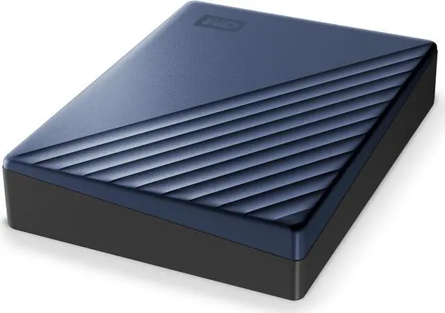 Alt view image 2 of 7 - WD 6TB My Passport Ultra Portable Storage External Hard Drive USB-C for PC/Windows (WDBEJA0060BBL-WESN ) Blue
