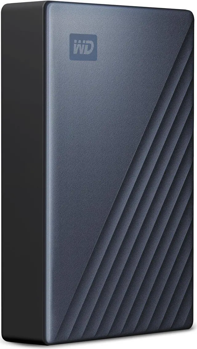 Alt view image 3 of 7 - WD 6TB My Passport Ultra Portable Storage External Hard Drive USB-C for PC/Windows (WDBEJA0060BBL-WESN ) Blue